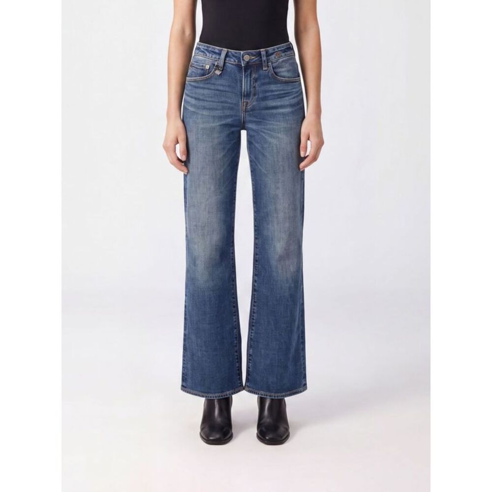 R13 Women Effie High-Waisted Straight-Leg Cotton Denim Jeans R13